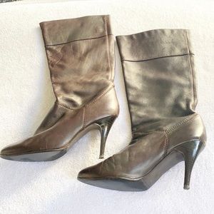 Banana Republic Size 9.5 Chocolate Brown Heeled Boots